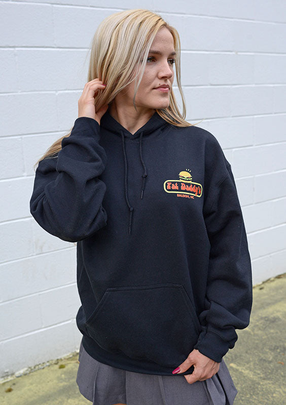 Fat Daddy's Adult Heavy Blend Hoodie - Black