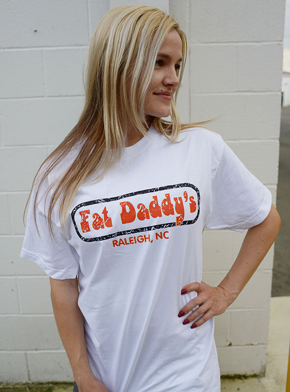 Fat Daddy's Adult Short Sleeve T - White