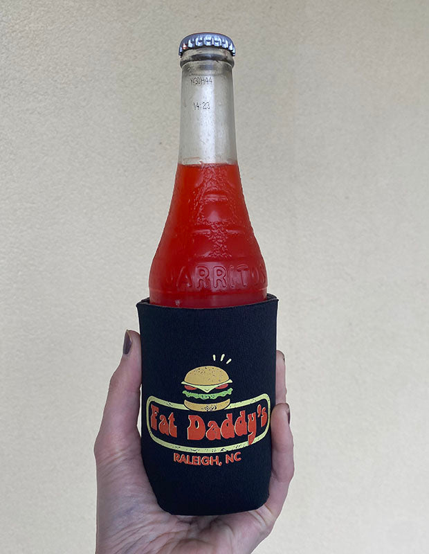 Fat Daddy's Can Koozie - Black